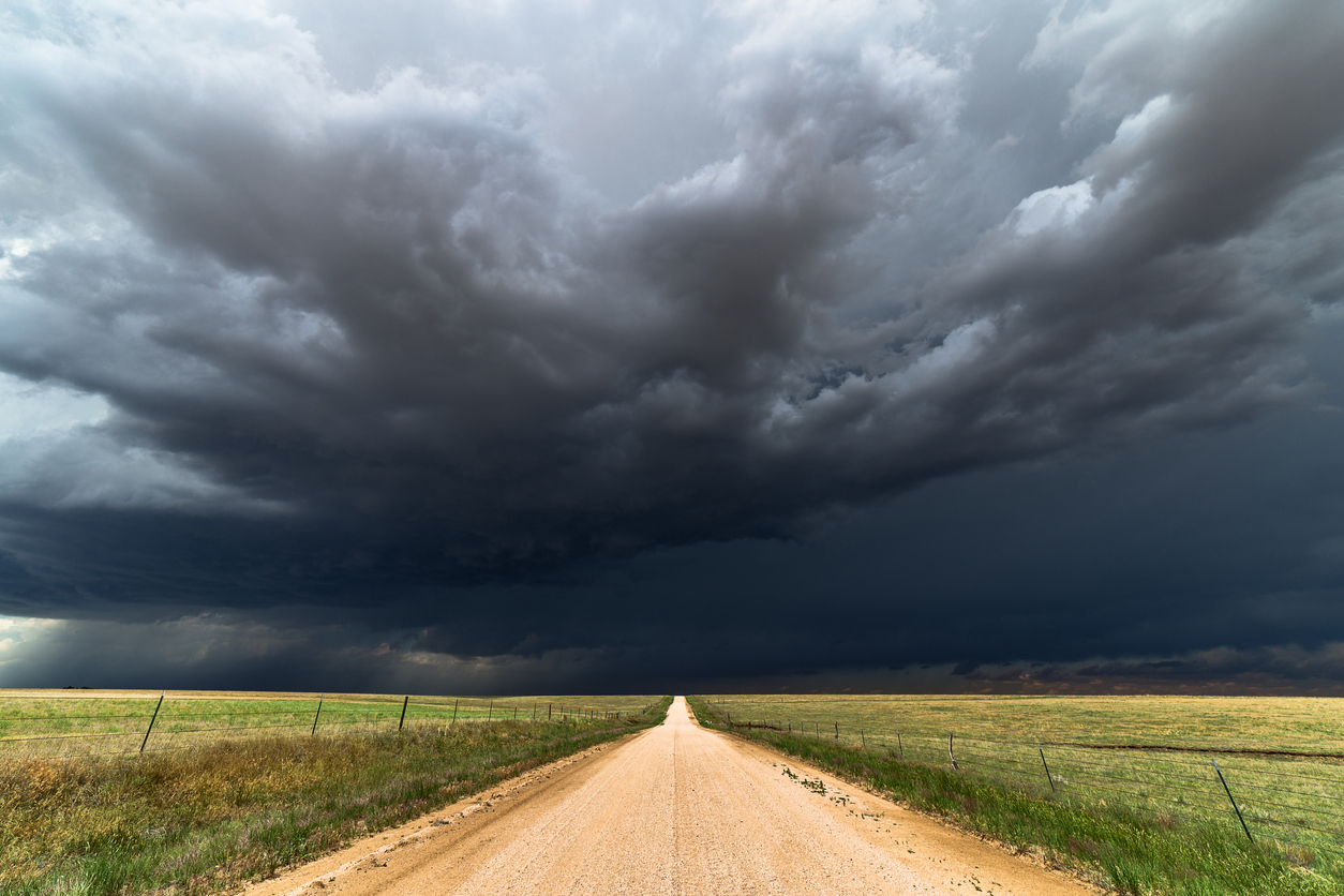 Clouds field weather